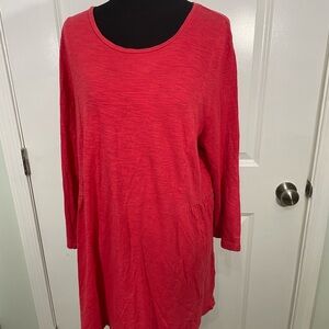 Purejill Women's Red Long Sleeve Top Size Large CB-60